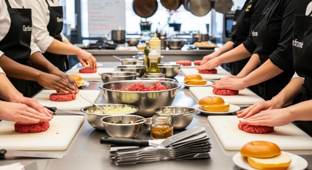 curso de hambúrguer artesanal