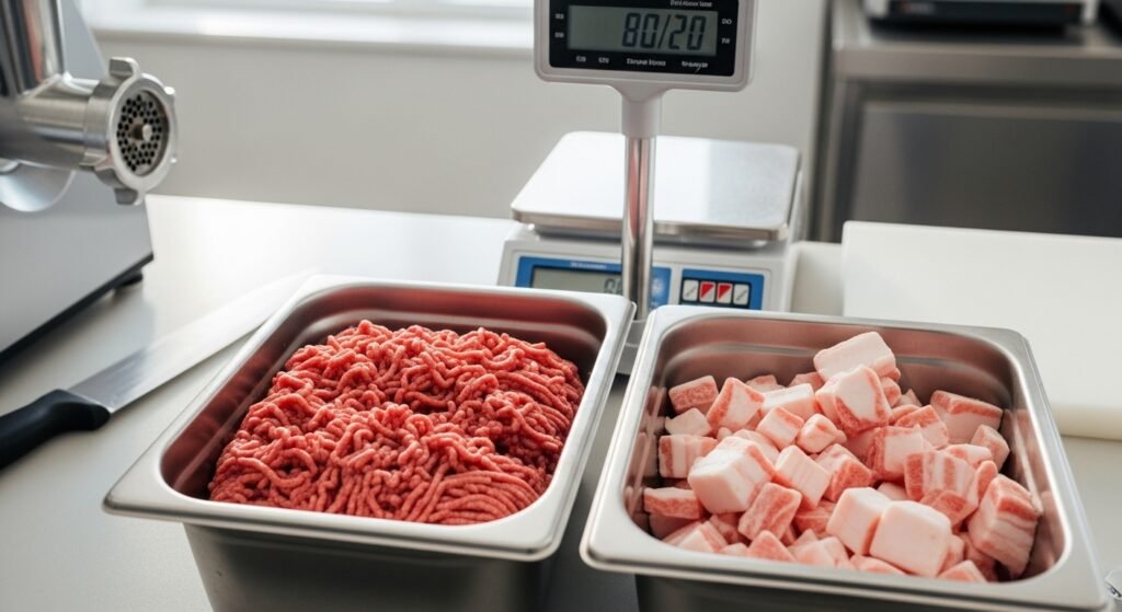 proporção ideal de gordura no hambúrguer